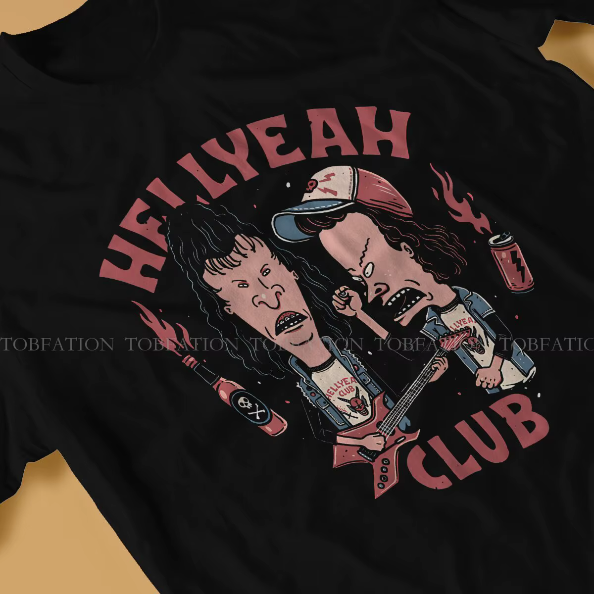 T-shirt Beavis and Butthead Hellcapted Club pour hommes