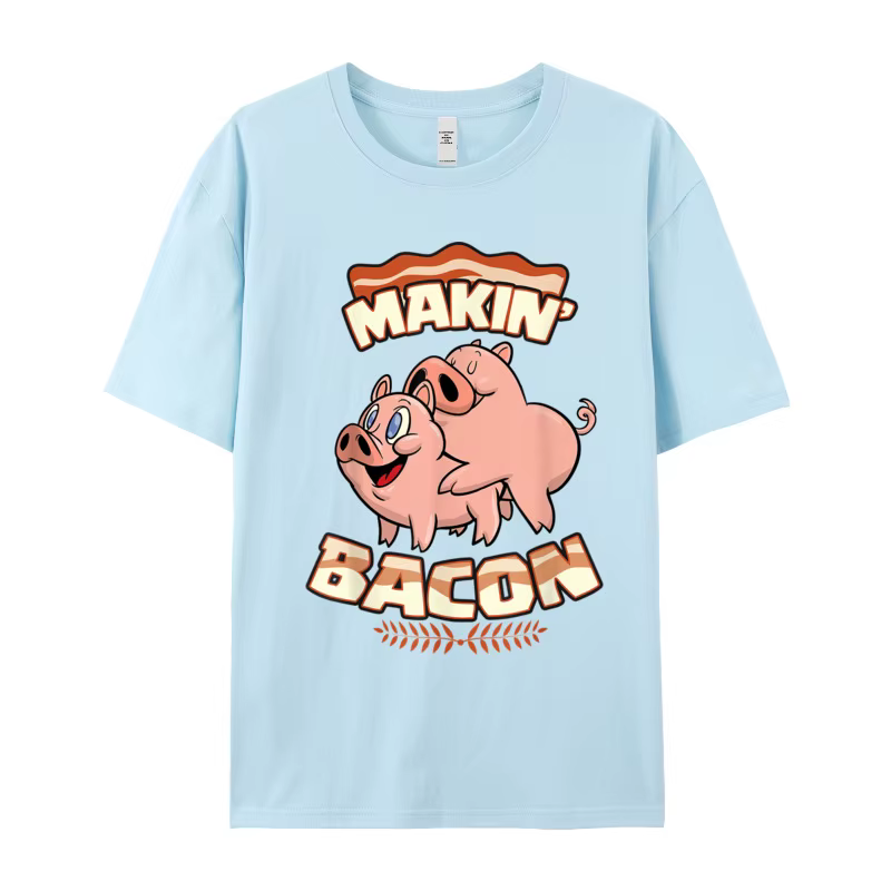 Makin Bcopropriété-T-shirt à manches courtes et col rond en pur coton