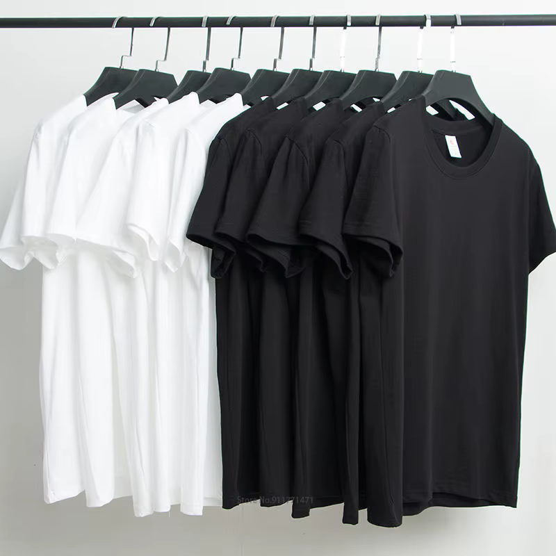 Nouveau t-shirt hauts noirs pour hommes Design