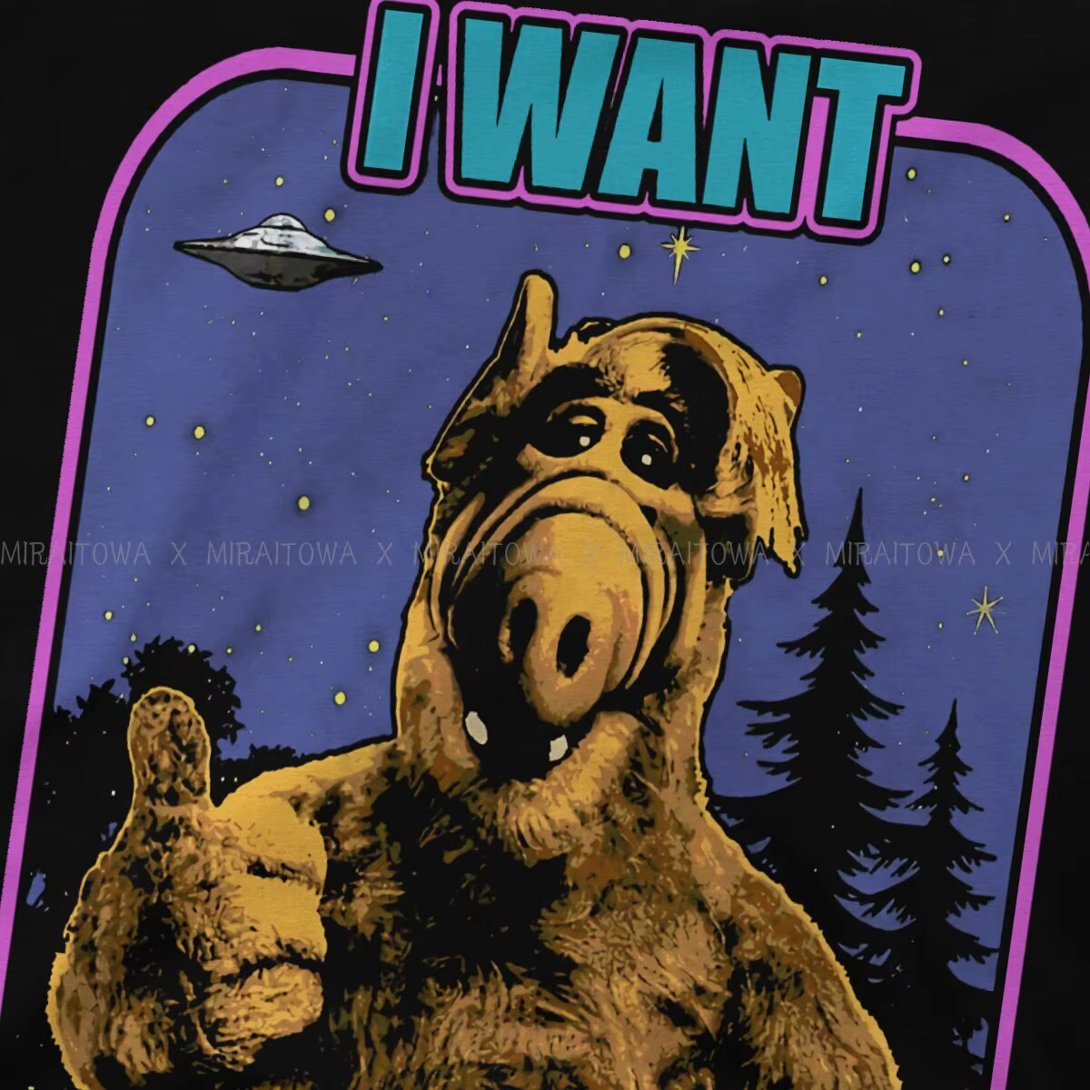 ALF la série animée t-shirt créatif pour hommes je veux croire