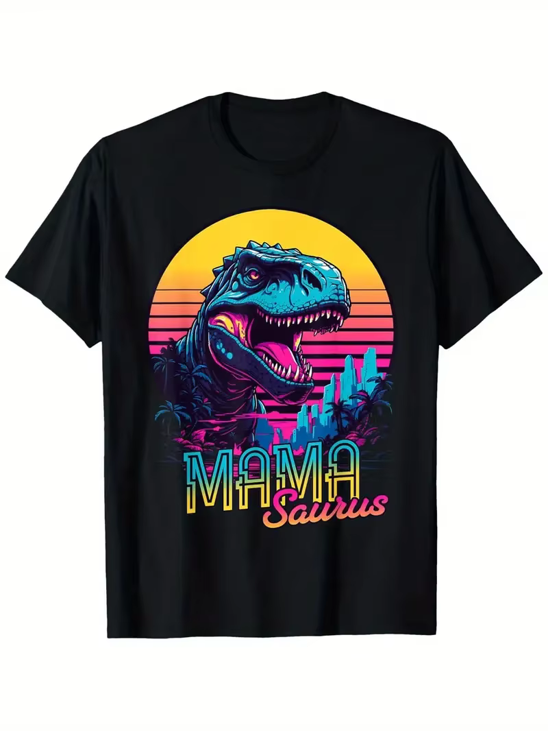 Drôle MamaSaurus T-Rex dinosaure maman T-Shirt rétro Vintage
