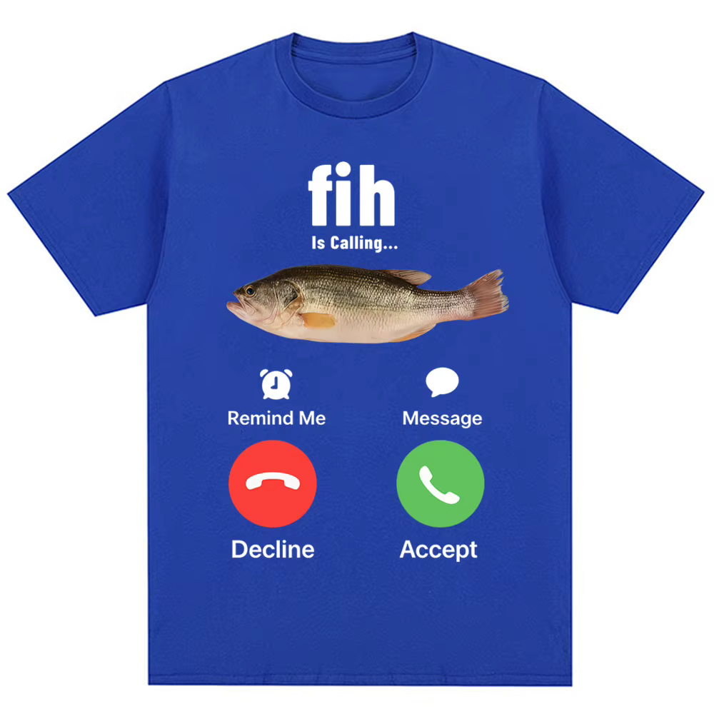 T-shirt humoristique « Fih Is Calling Meme » pour hommes et femmes