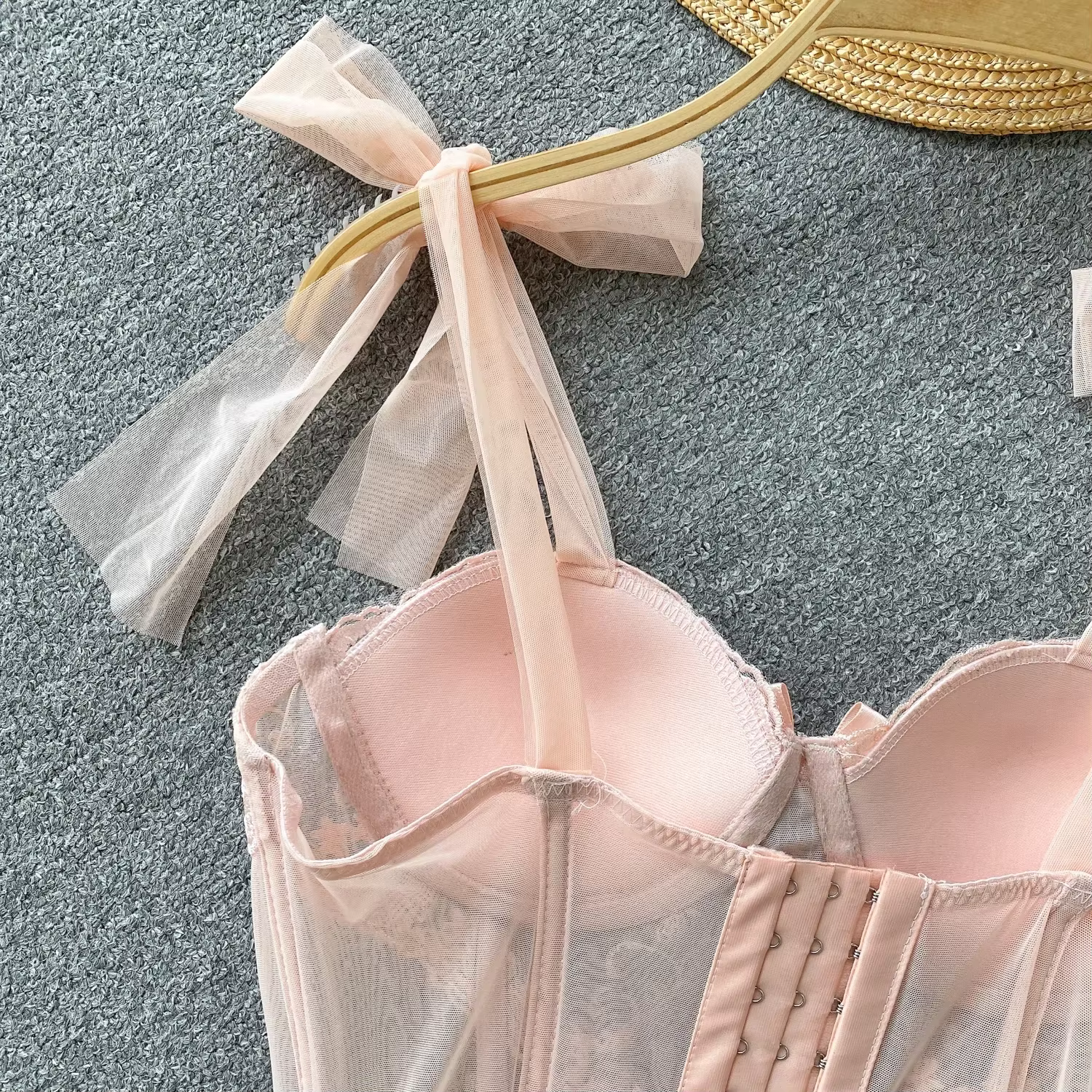 Arcs Camisole intégré soutien-gorge doux à lacets dentelle pure femme Camis débardeur sans manches hauts courts Sexy femmes vêtements livraison directe