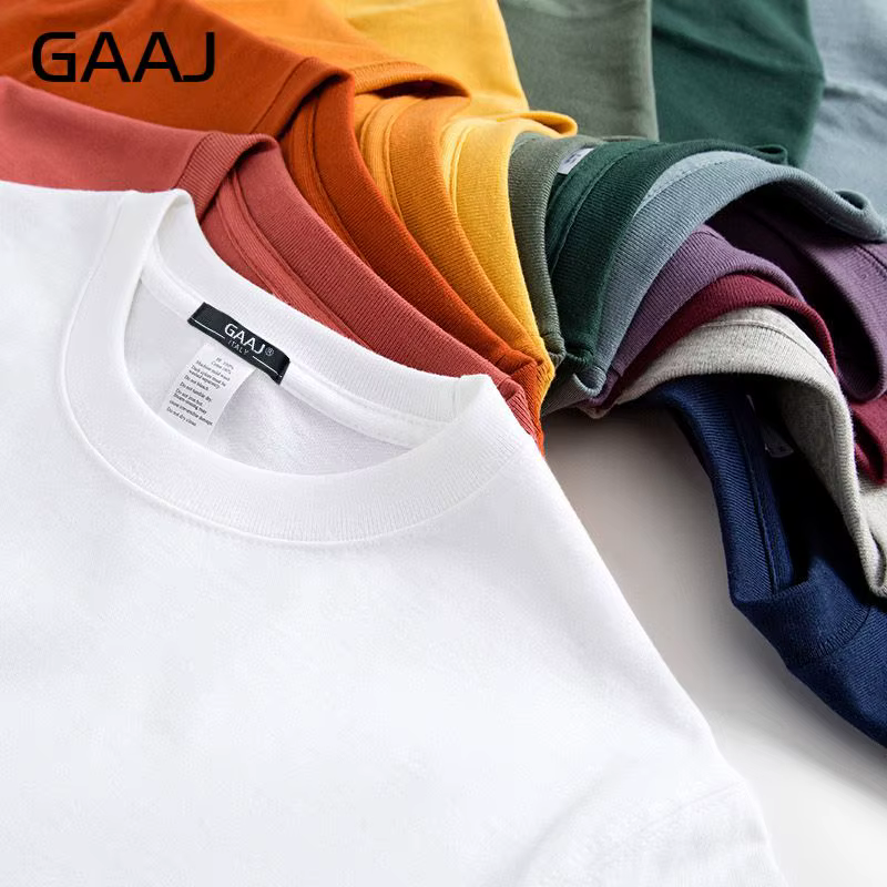 T-shirt uni à manches courtes pour hommes et femmes