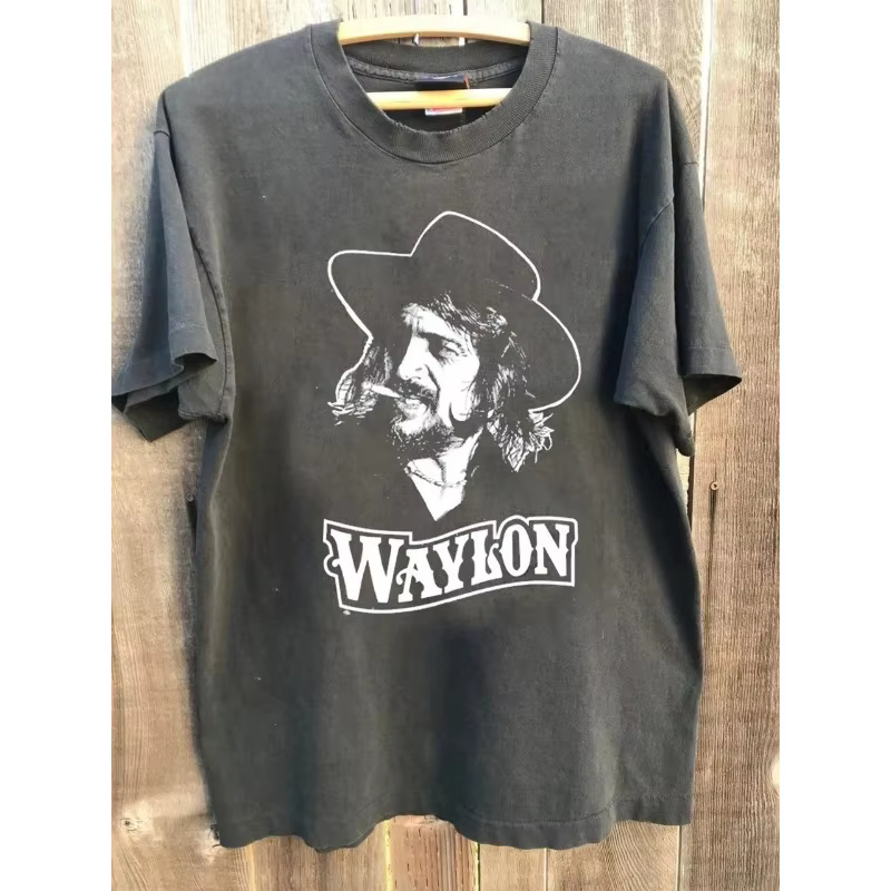 VTG 1984 Waylon Jennings Concert Tour T-shirt pour hommes