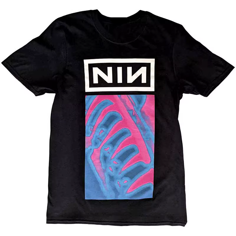 NINE INCH NAILS, Groupe de rock américain, T-shirt décontracté de luxe pour hommes et femmes, Nouveauté 2026