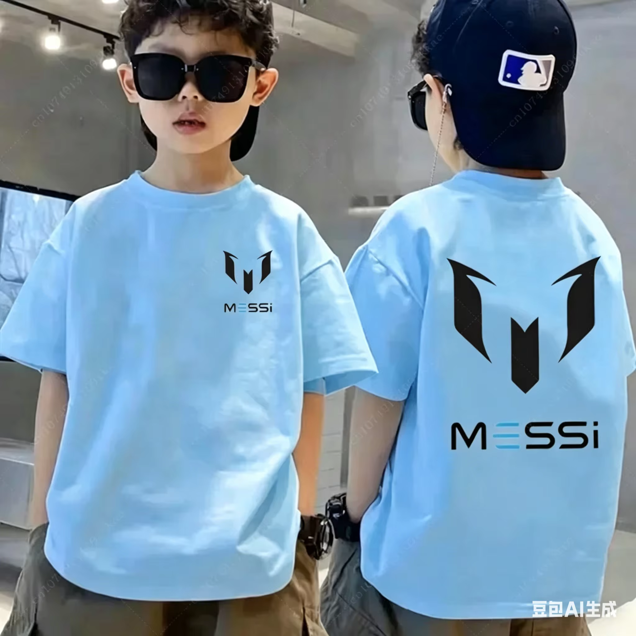 T-shirt personnalisé à manches courtes pour enfants