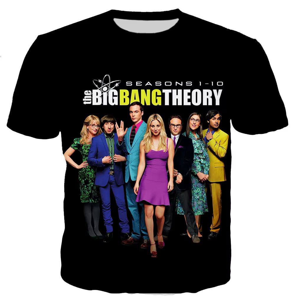 T-shirt The Big Bang Theory pour hommes et femmes