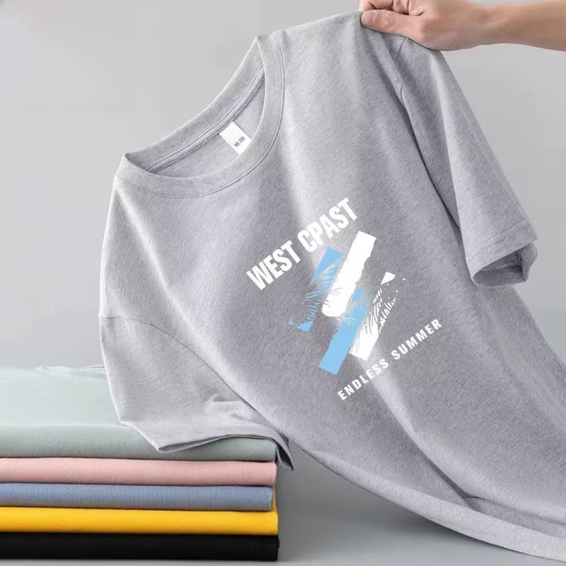 T-shirt homme en soie glacée à manches courtes