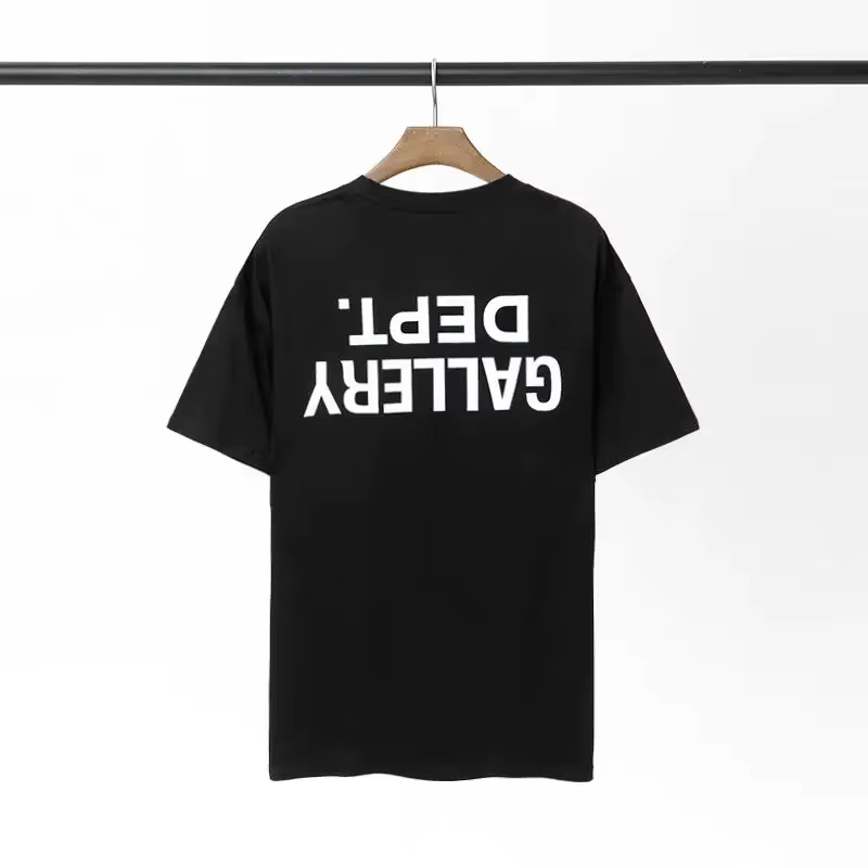GALLERY DEPT inspiré revers imprimé T-Shirt 100% coton surdimensionné Streetwear