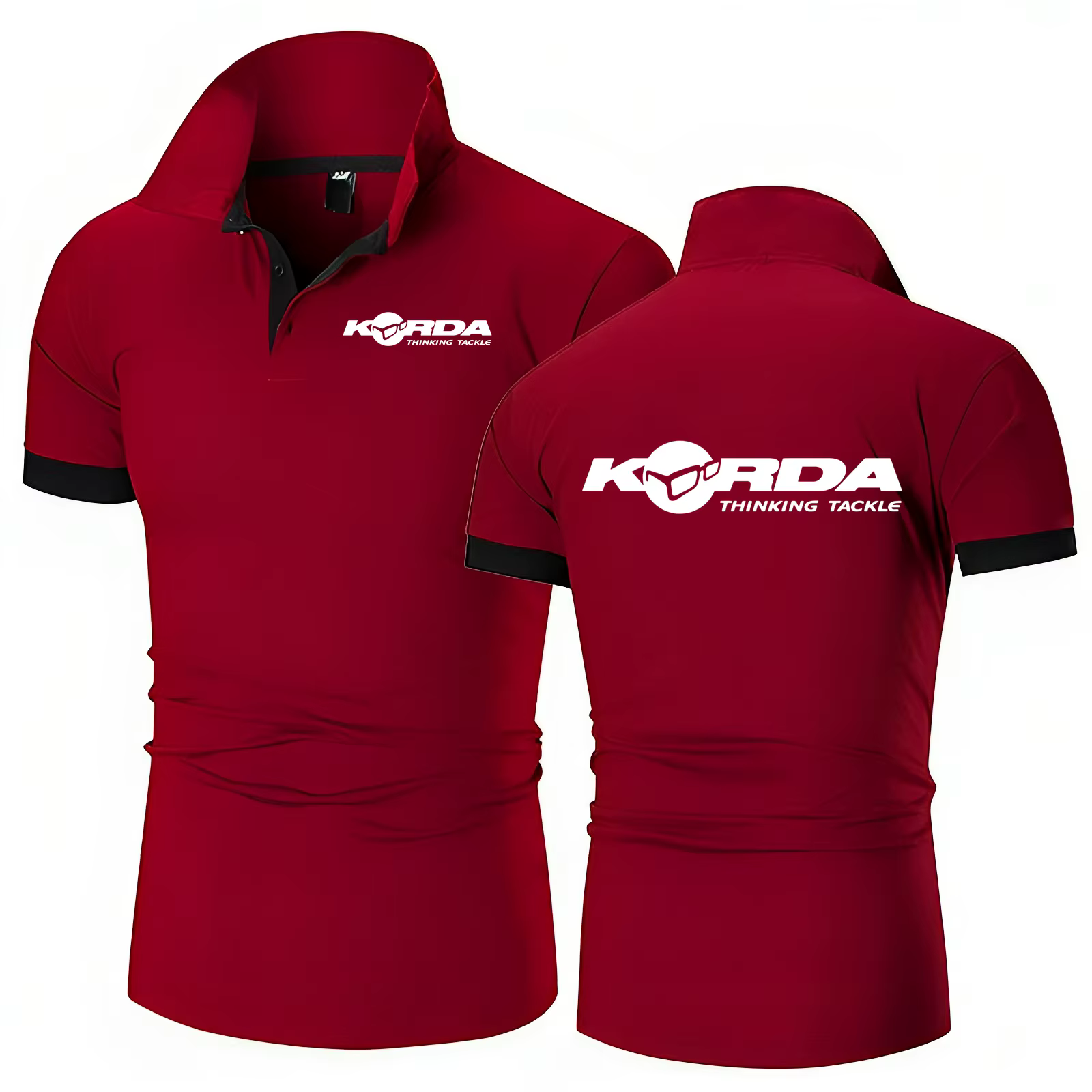 Korda inspiré hommage polos pêche à la ligne Camping revers t-shirts classique