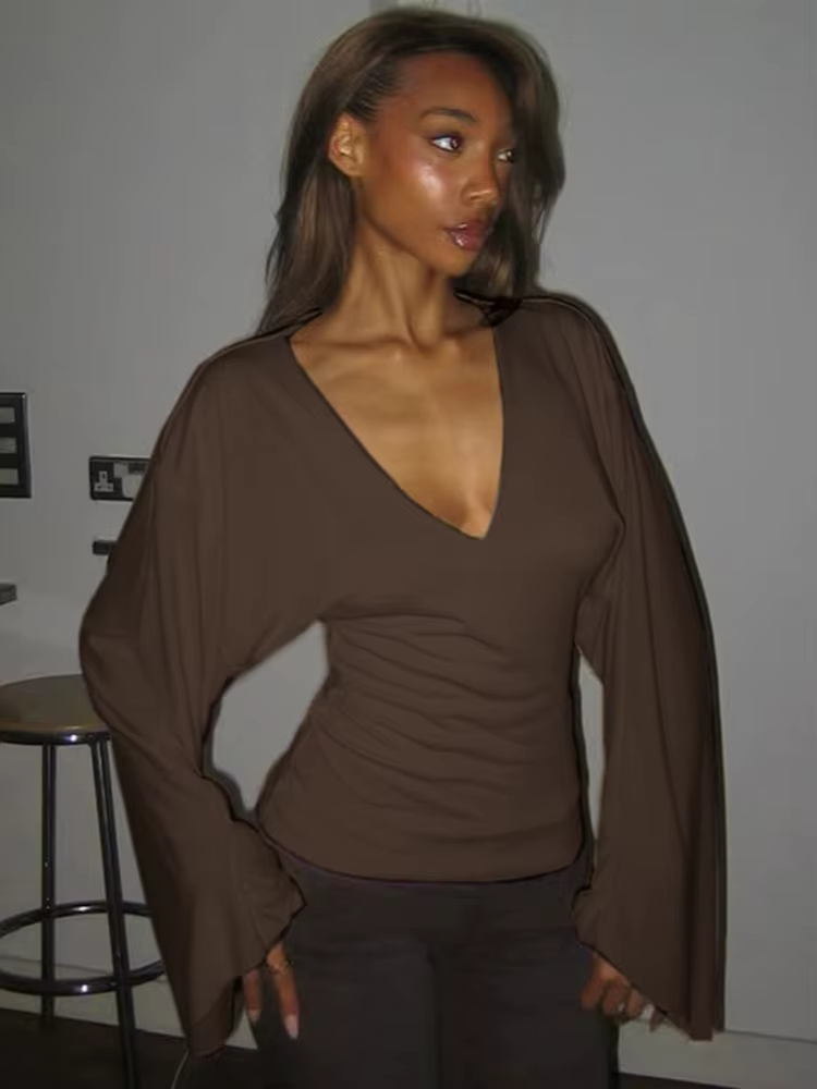 Batwing – t-shirt à manches longues pour femmes