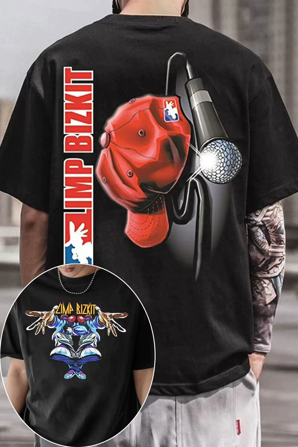 Limp Bizkit Rock Band T-shirt graphique pour hommes et femmes