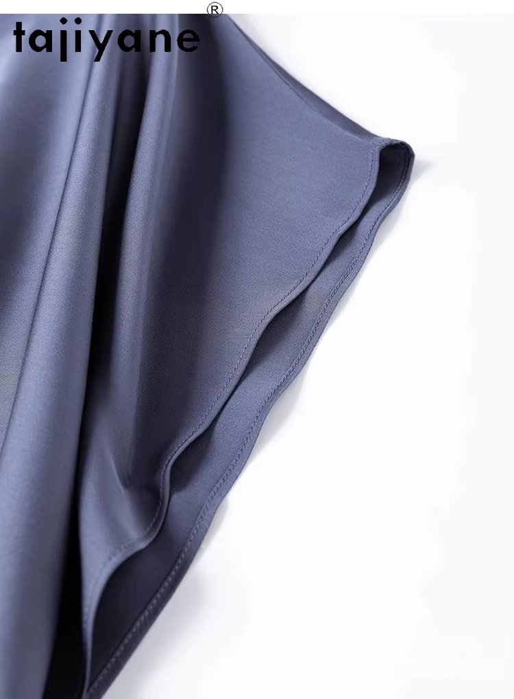 TAJIYANE 93% soie de mûrier t-shirts pour femme décontracté manches chauve-souris T-shirt 19 Mommes hauts d'été 2025 dames vêtements Футlıkkus