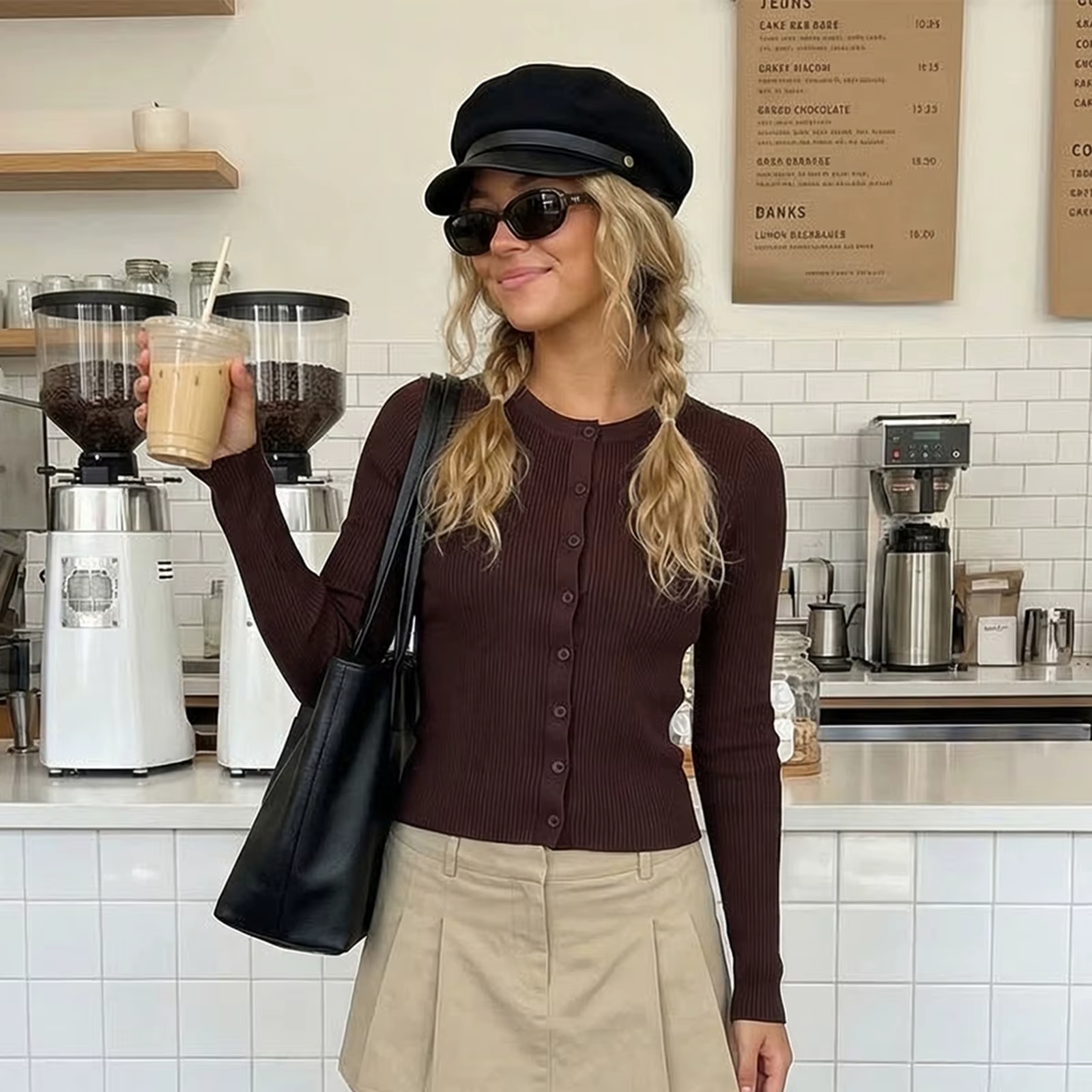 Cardigan côtelé pour femmes