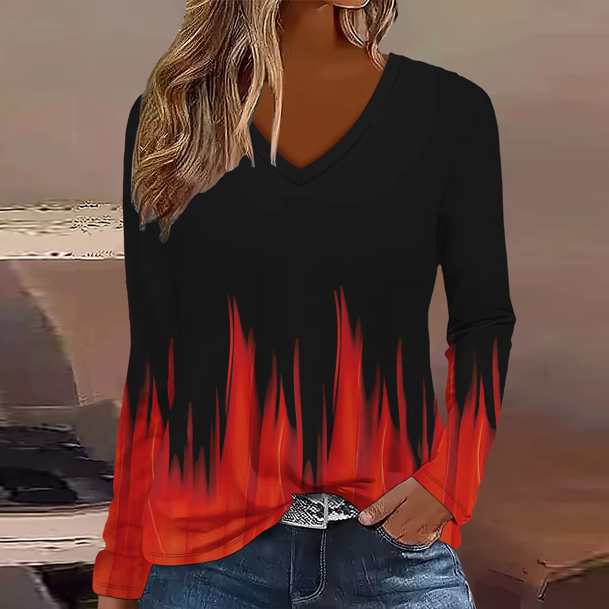 T-shirt à manches longues pour femmes