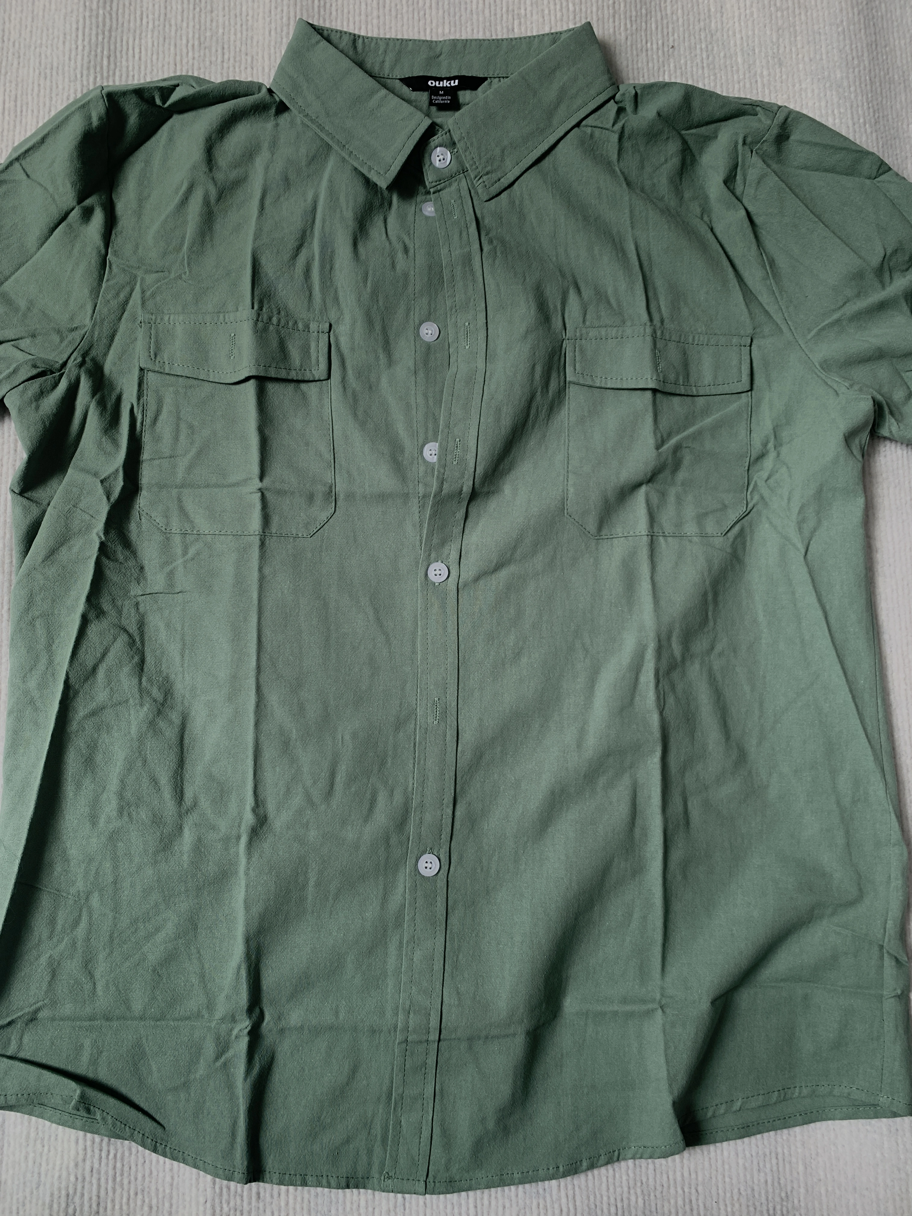 Chemise en coton à manches courtes pour hommes T-shirt