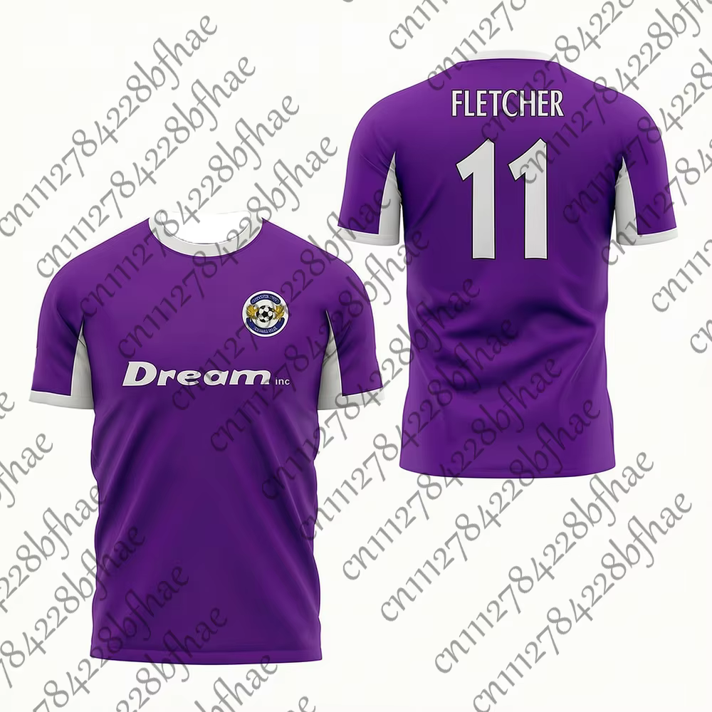 Maillot de football rétro unisexe Harchester United, vintage, Fletcher 8 11 Davenport Movie Dream Team, maillot de sport parent-enfant