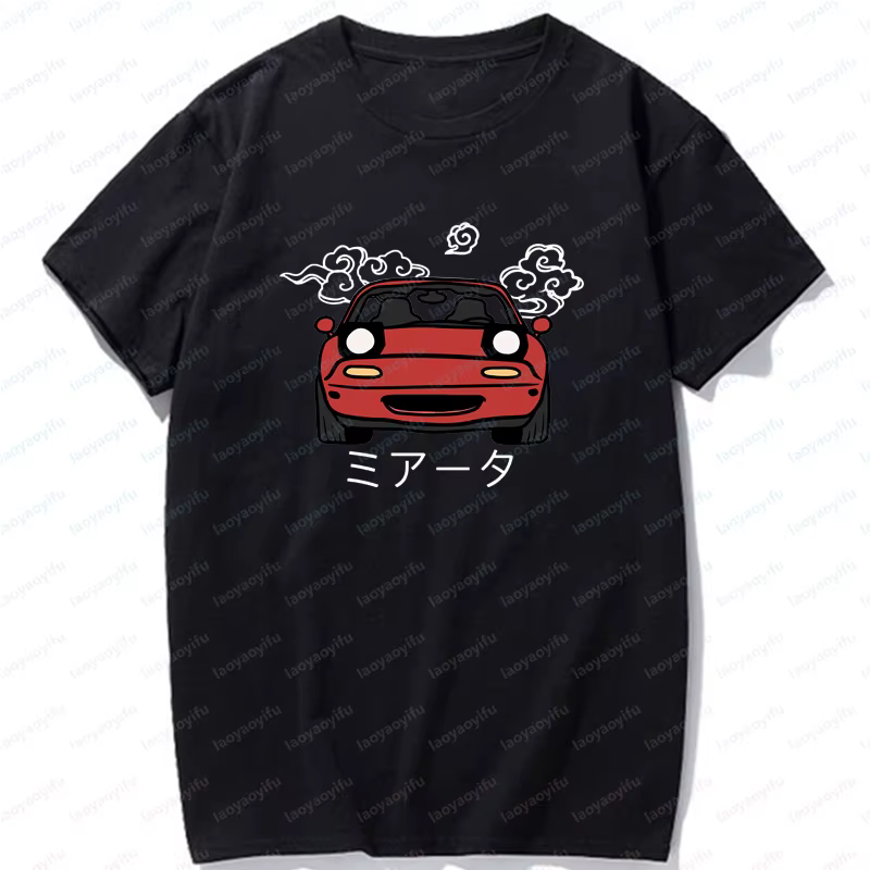 T-shirts japonais Miata MX5 pour hommes et femmes