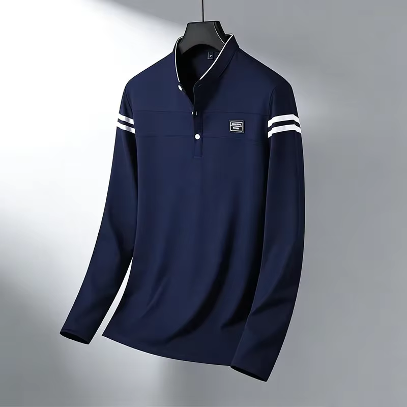 Polo essentiel à manches longues pour homme