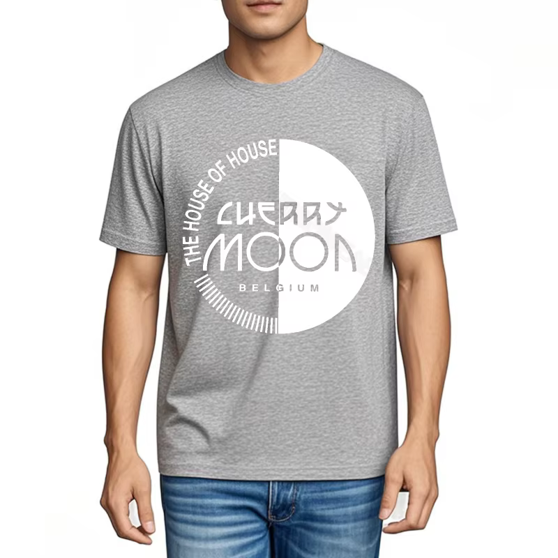 Haut d'été mode Streetwear t-shirts la maison cerise à manches courtes basique t-shirt rétro quotidien