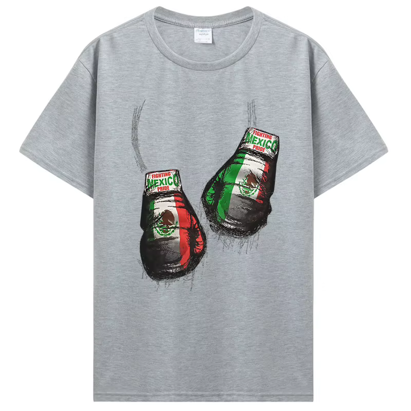T-shirt de boxeur en coton à manches courtes pour hommes
