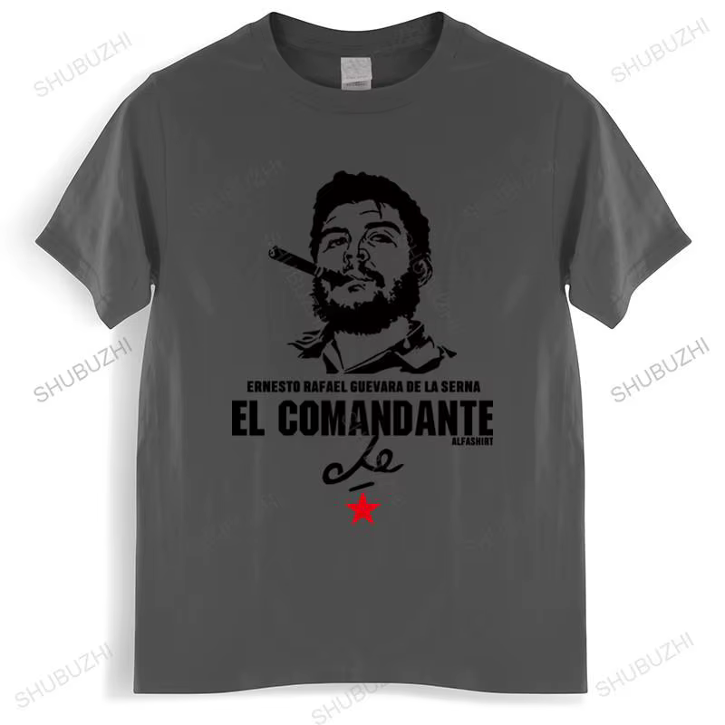 T-shirt en coton Che Guevara EL COMANDANTE pour hommes