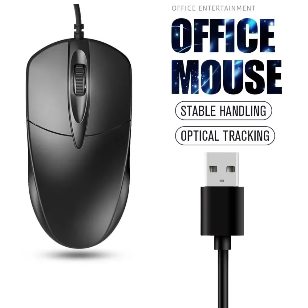 1.2M USB souris filaire optique ordinateur portable bureau à domicile souris anti-dérapant rouleau 3D 1200DPI jeu Mause accessoires informatiques pour PC de bureau