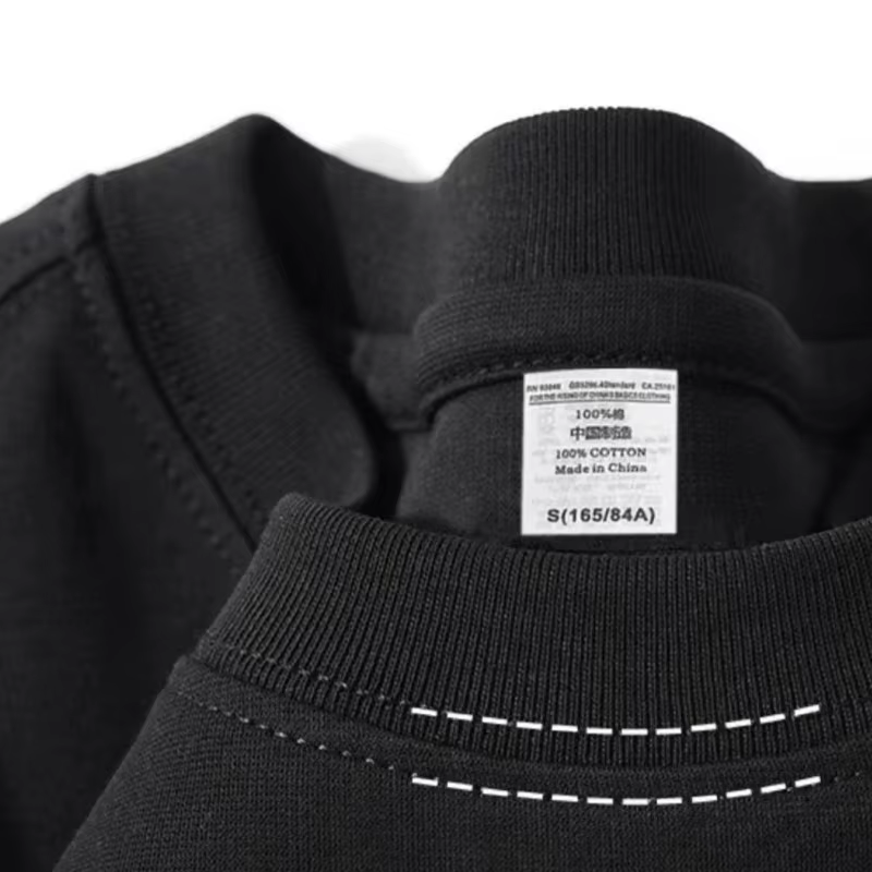 T-shirt en coton épais de bambou pour homme et femme
