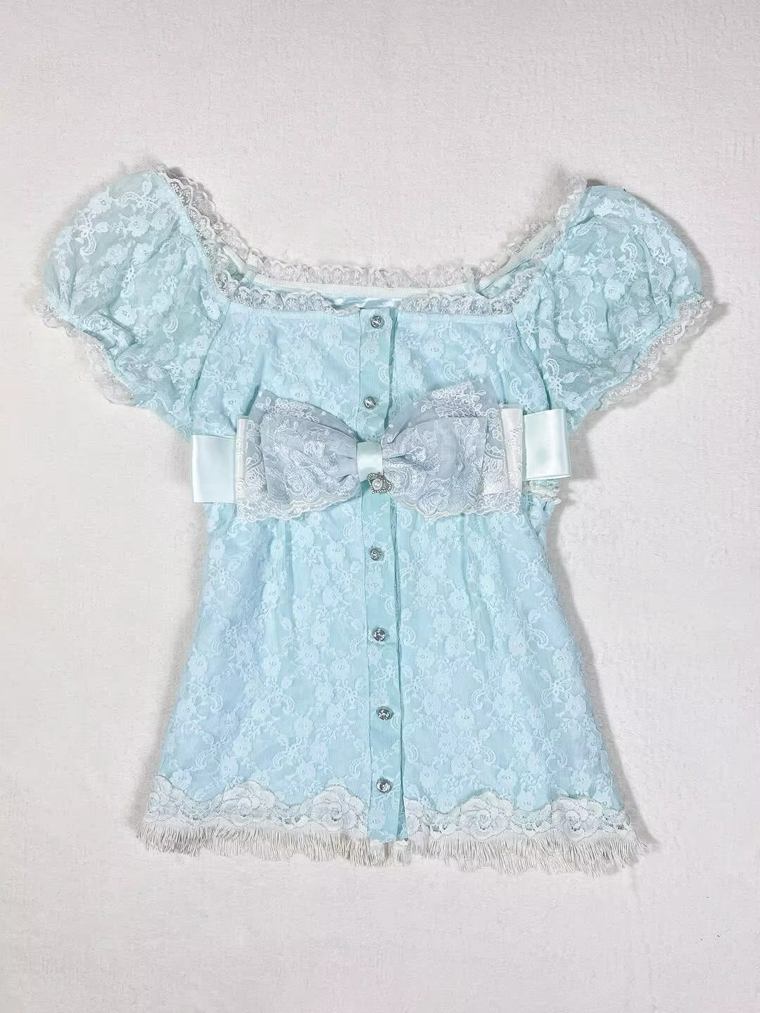 T-shirt Kawaii Y2K Sweet Slim 90s Himekaji