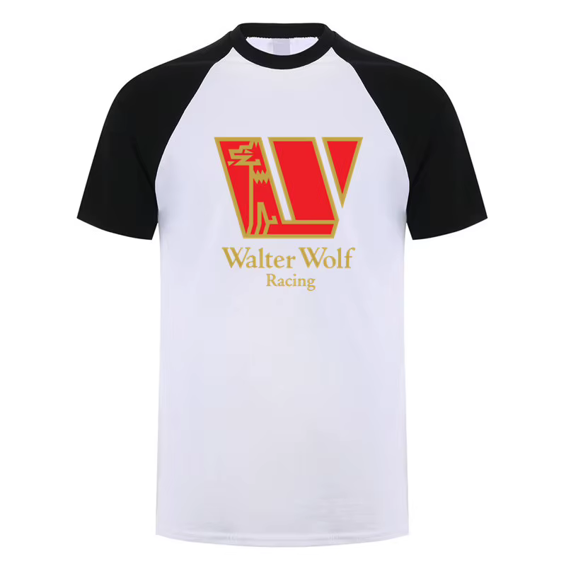 Walter Wolf Racing t-shirt été hommes coton à manches courtes T-shirts drôle