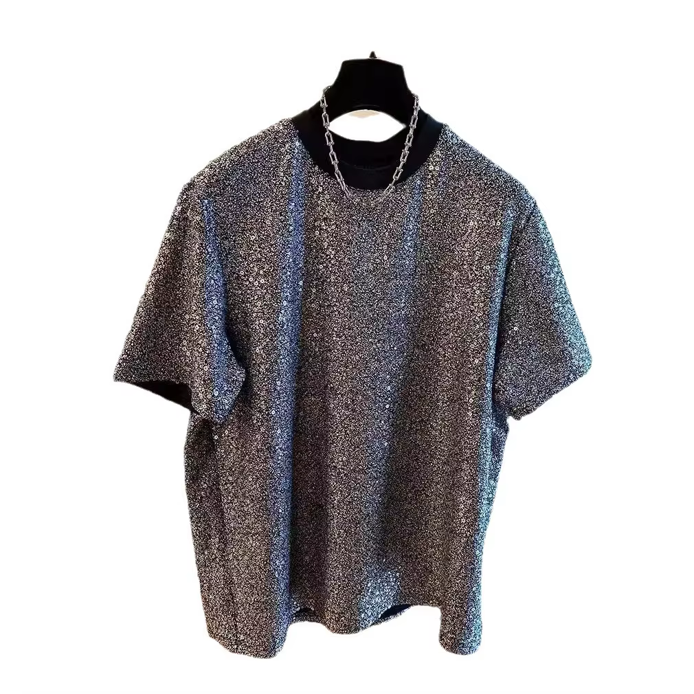 T-shirt à paillettes pour hommes