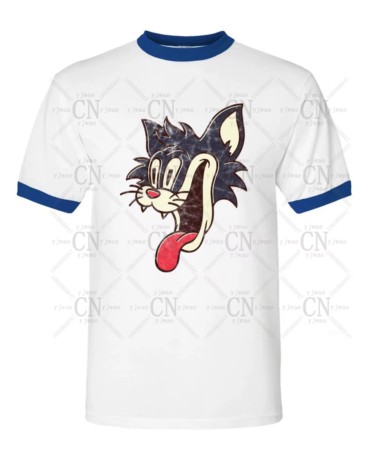T-Shirt Crazy Cat Smiling Psycho