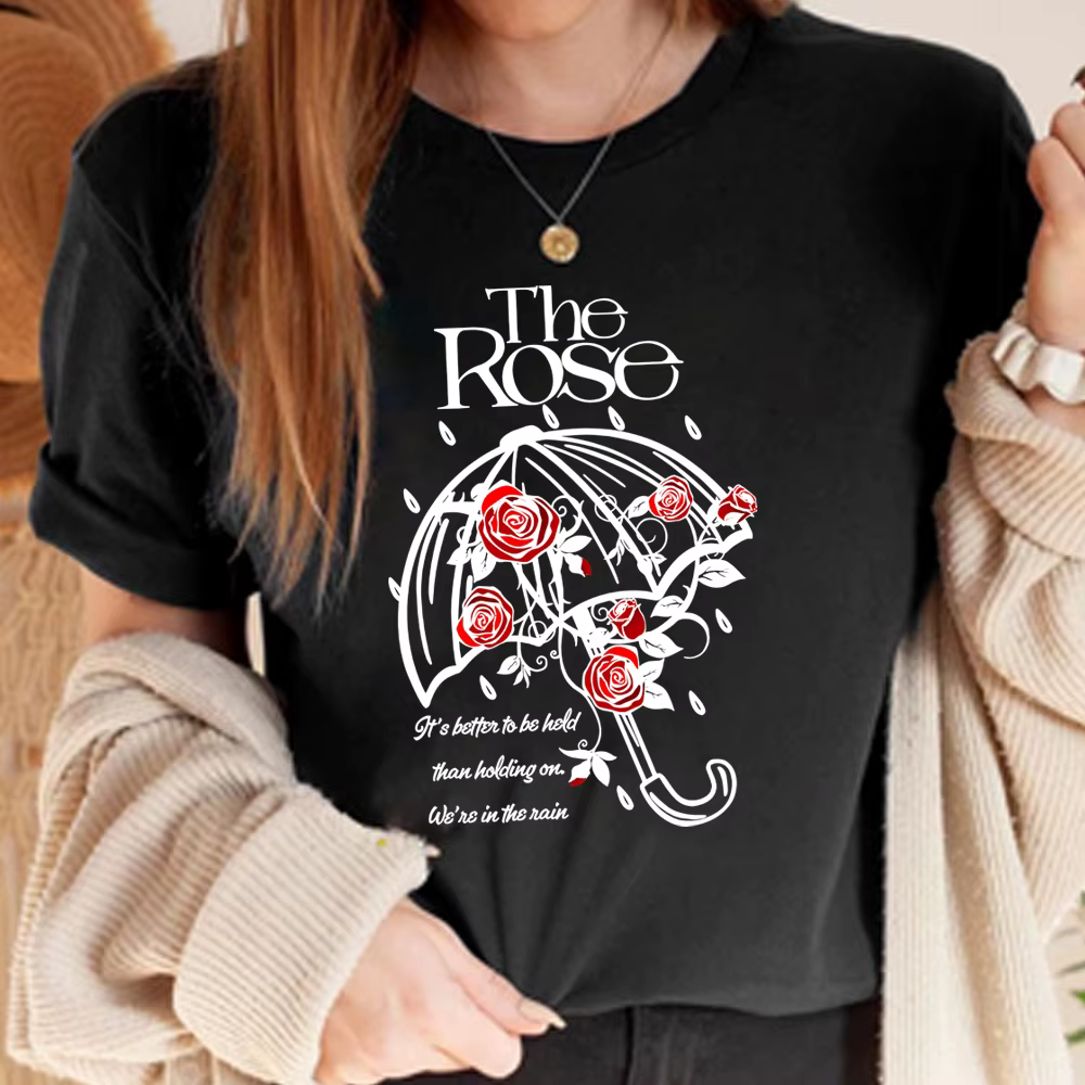 Elle est dans la pluie t-shirt la Rose Kpop chemises Dawn To Dusk Tour t-shirts