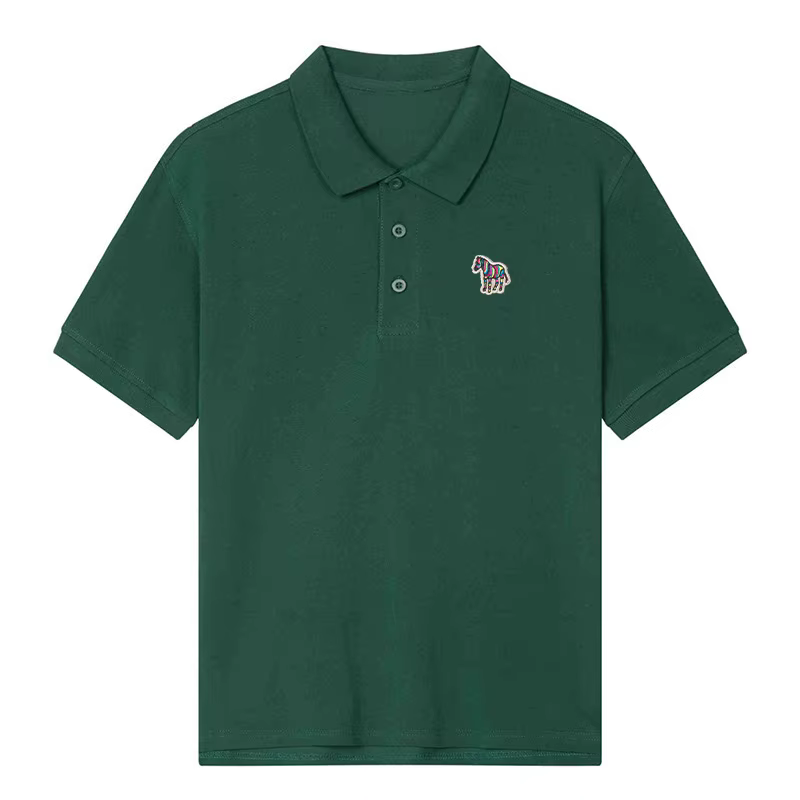 Offres spéciales nouveaux hommes femmes qualité Polo petit dessin animé broderie T-shirt coton confortable à manches courtes t-shirts d'été hauts