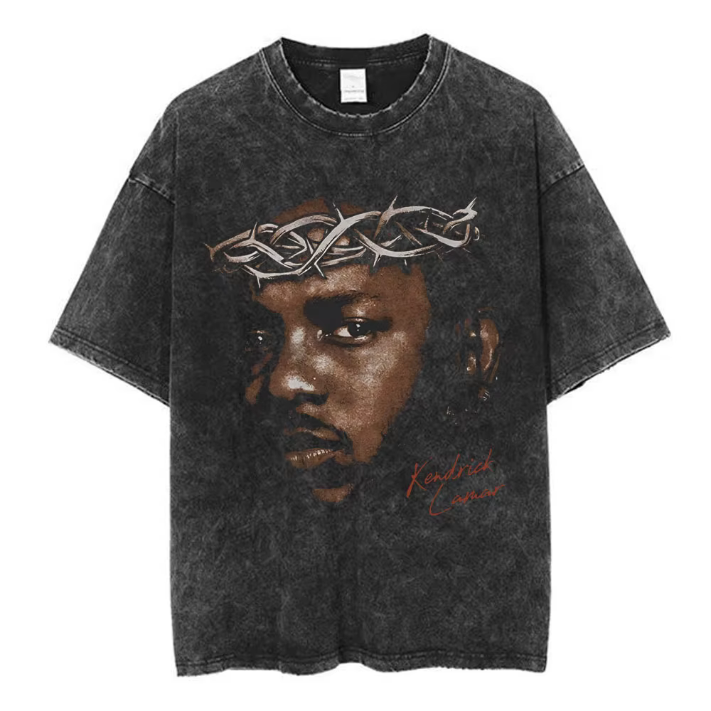Rappeur Kendrick Lamar t-shirt Mr Morale & The Big Steppers Vintage lavé T-shirts hommes femmes vêtements mode Hip Hop