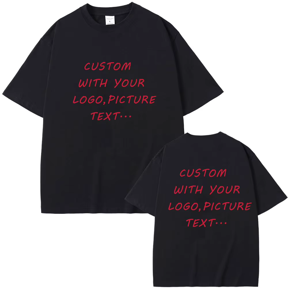 T-Shirt Personnalisé en Pur Coton pour Homme et Femme