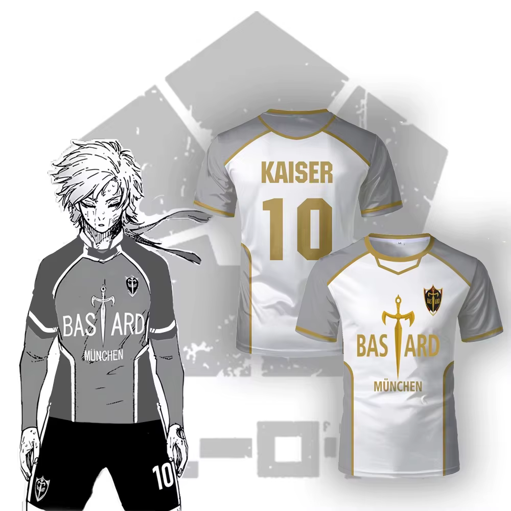 Nouveau maillot de football Blue Lock Anime Bastard München 2025 pour homme