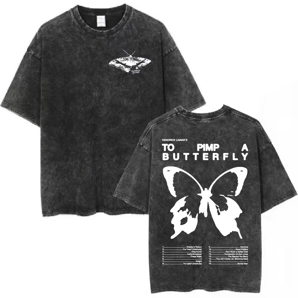 Rappeur Kendrick Lamar t-shirt Mr Morale & The Big Steppers Vintage lavé T-shirts hommes femmes vêtements mode Hip Hop