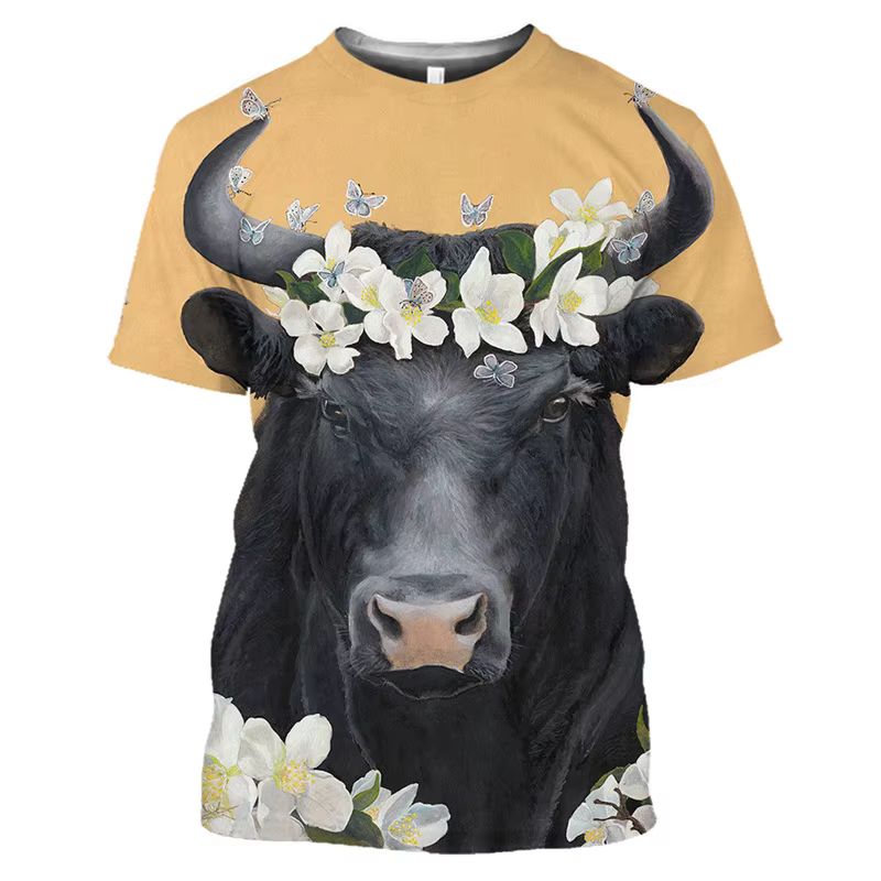 T-shirt graphique taureau d'Espagne pour hommes et femmes