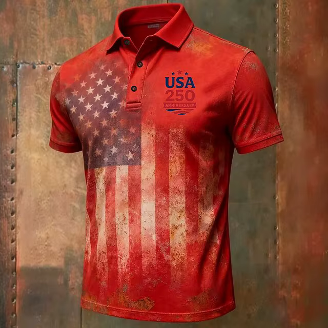 Polo Homme USA 250e Anniversaire Manches Courtes – Chemises