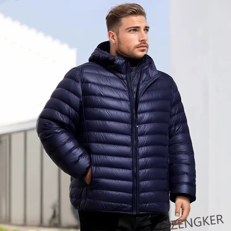 Doudoune légère surdimensionnée pour homme