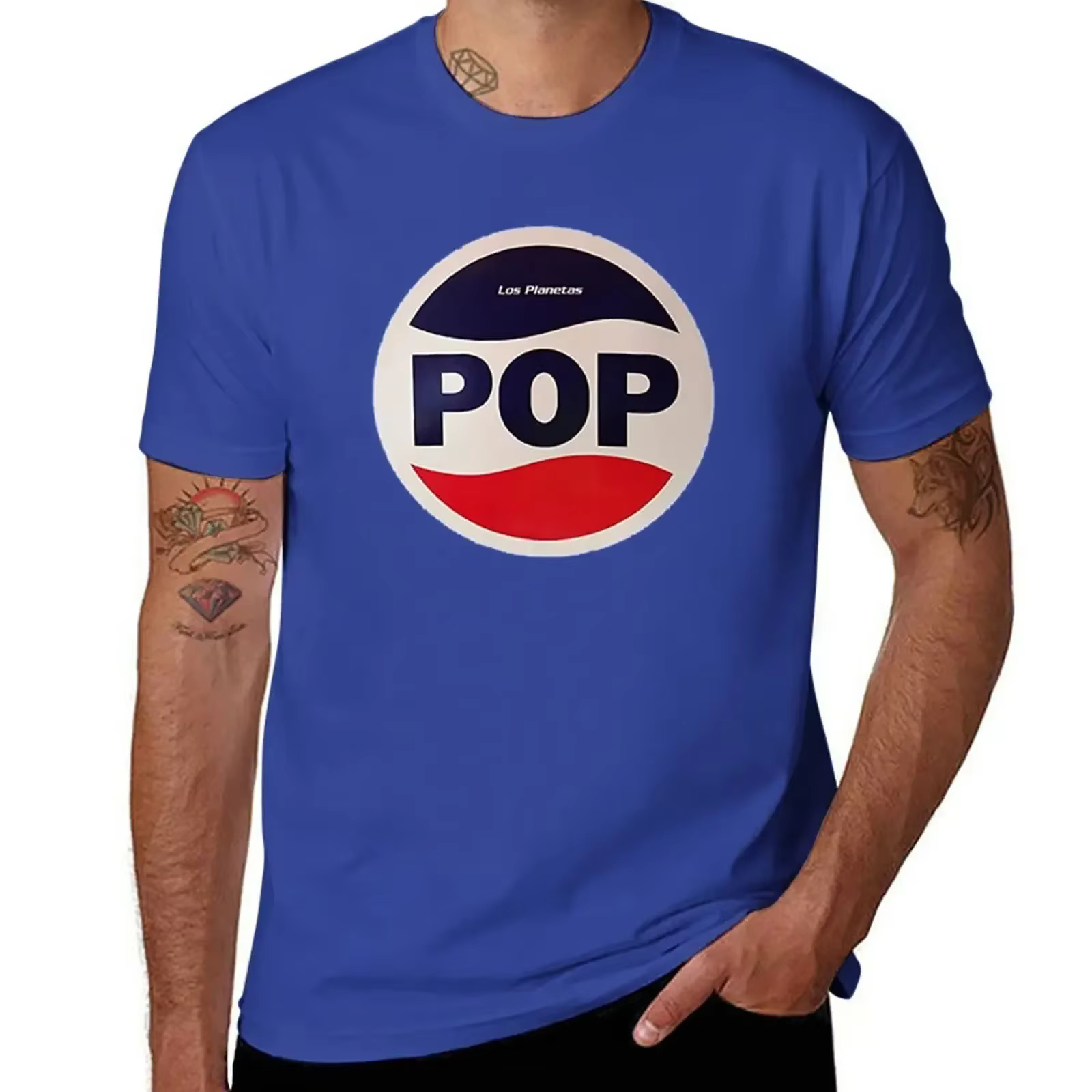 Los Planetas T-Shirt funnys fans de sport vêtements pour hommes à manches courtes coton nouveauté col rond tenues mode streetwear