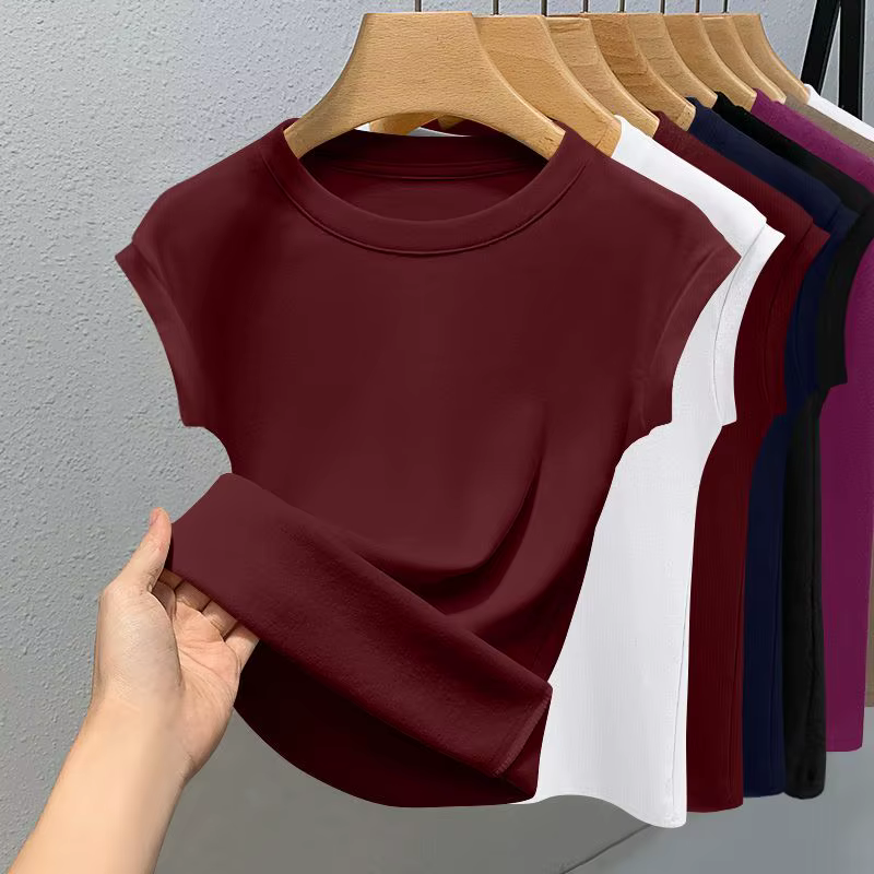 Nouveau T-shirt sans manches pour femme