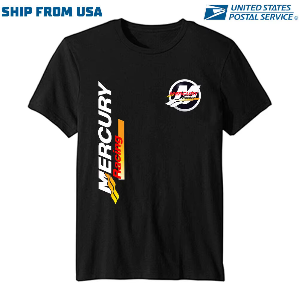 T-shirt en coton avec logo Mercury Racing