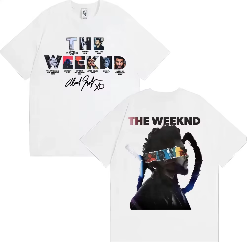 T-shirts The Weeknd After Hours Til Dawn European Tour 2026 pour hommes et femmes