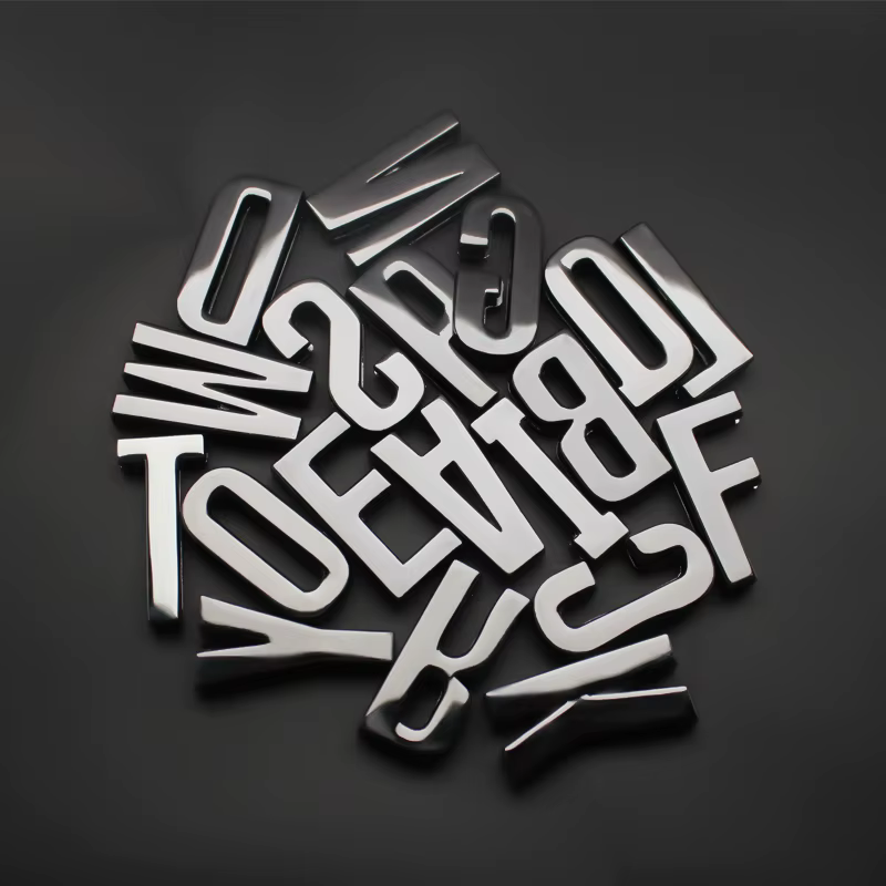 10 breloques coulissantes alphabet anglais