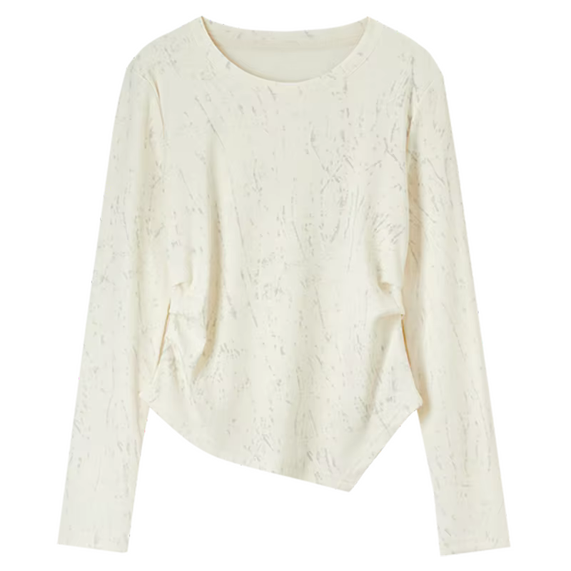 T-shirt en coton imprimé SENTUBILA pour femme