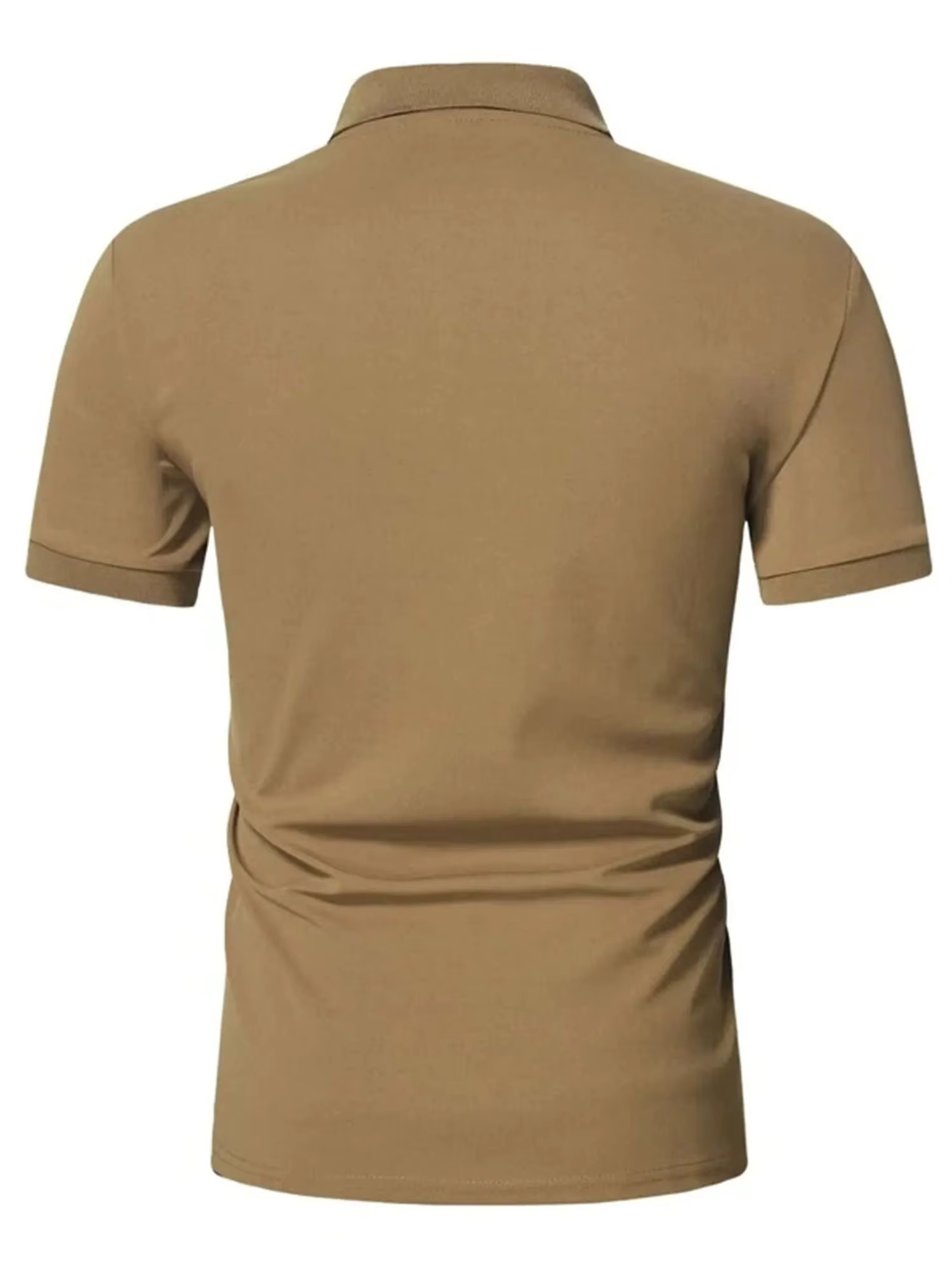 Polo pour hommes, couleur unie