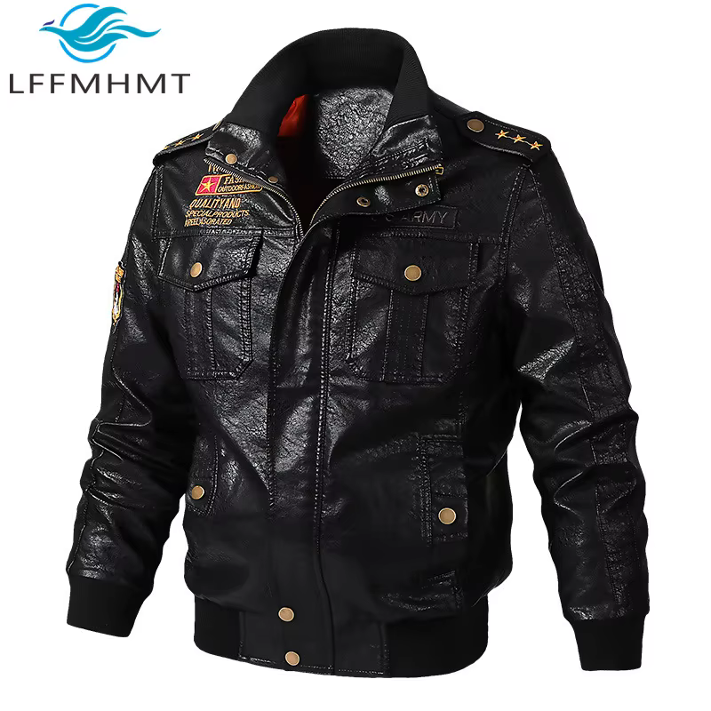Veste brodée de baseball coupe-vent pour hommes